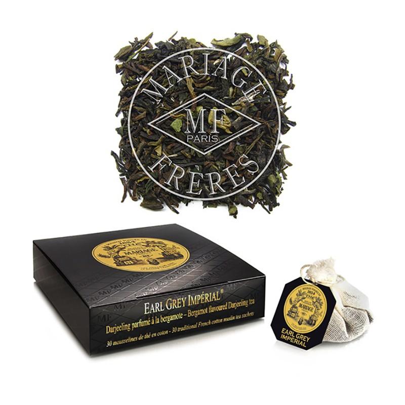 Thés sachets - Thé Earl Grey Impérial - 30 bourses - 