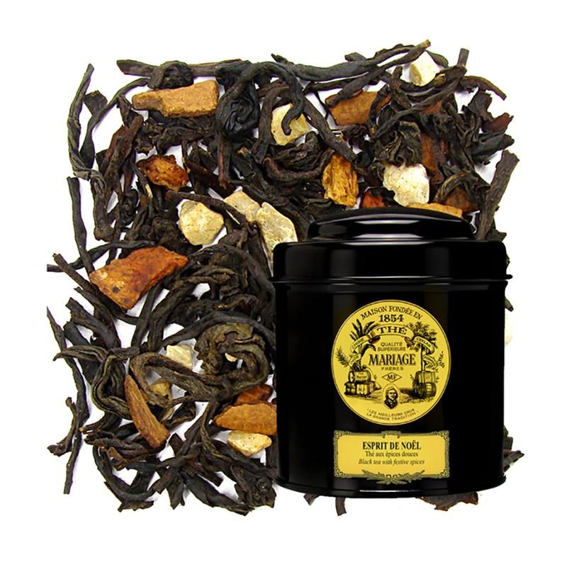 Thés vrac boîtes 100g - Thé Esprit De Noël - boite de 100G - 