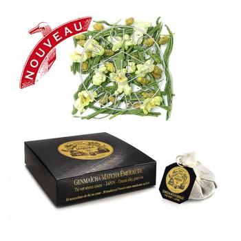 Thés sachets - Thé Genmaïcha Matcha Emeraude - 30 bourses - 