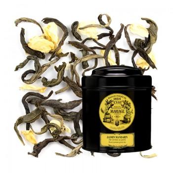Thés vrac boîtes 100g - Thé Jasmin Mandarin - boite de 100G - 