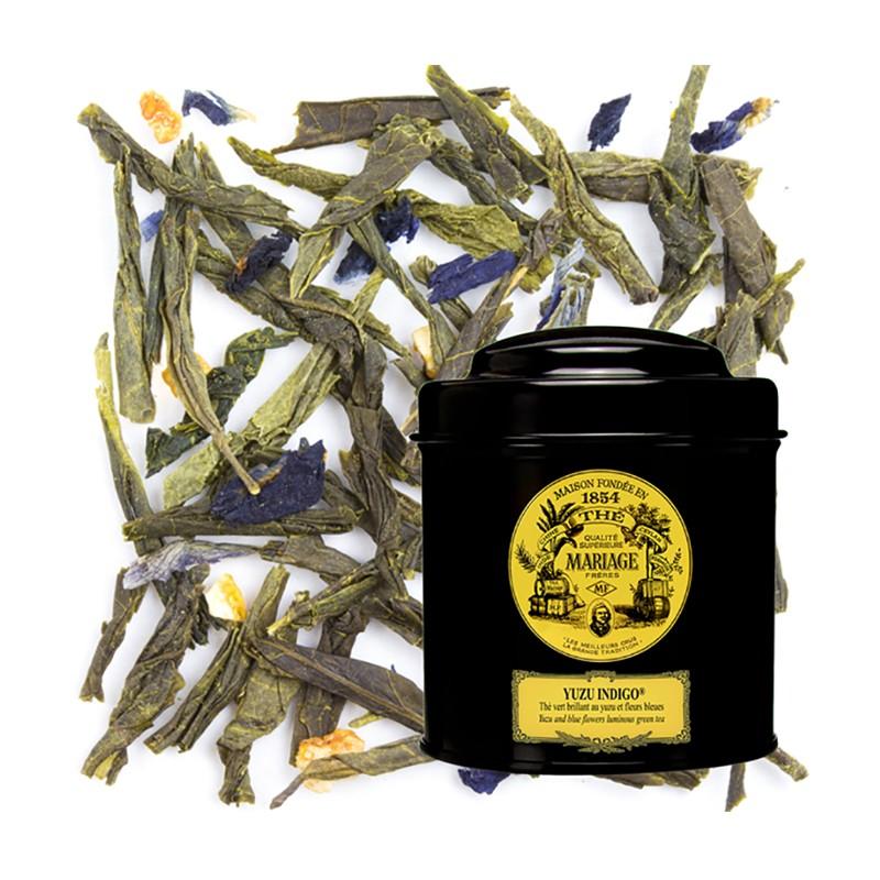 Thés vrac boîtes 100g - Thé Yuzu Indigo - boite de 100G - 