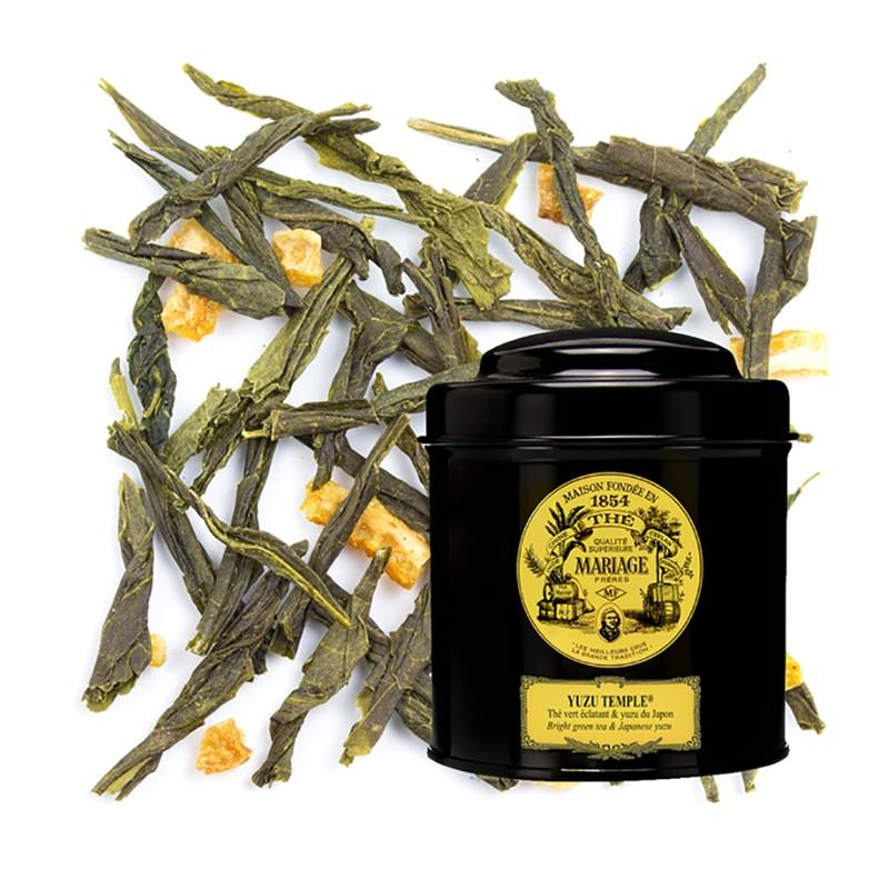 Thés vrac boîtes 100g - Thé Yuzu Temple - boite de 100g - 