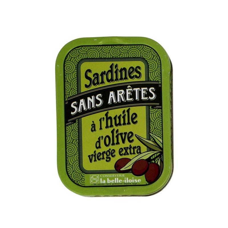 Sardines - Sardines à L'Huile D'Olive Sans Arêtes 1/6 115G - 