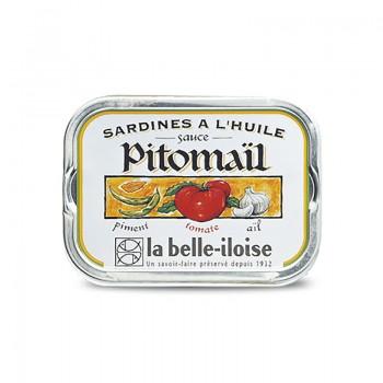 Sardines - Sardines à L'Huile Sauce Pitomail 1/6 115G - 