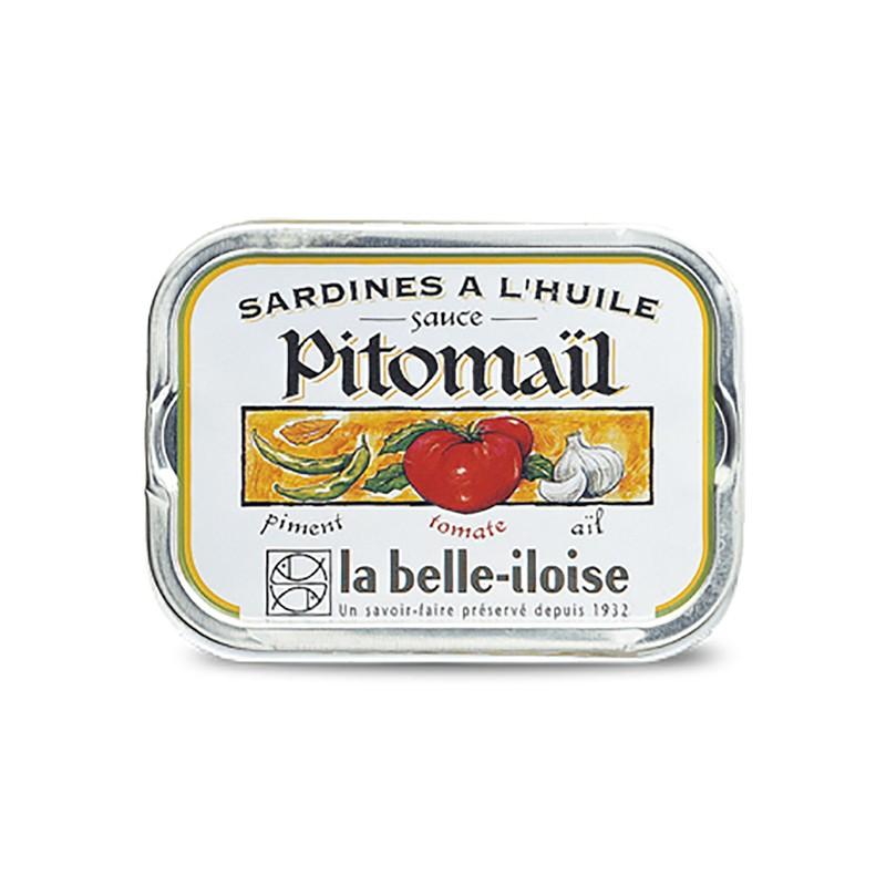 Sardines - Sardines à L'Huile Sauce Pitomail 1/6 115G - 