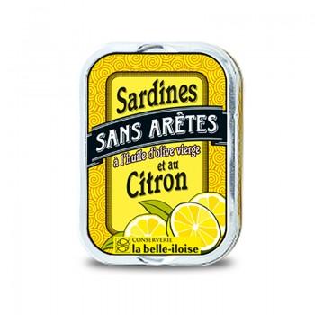 Sardines - Sardines à l'Huile D'Olive Et Citron Sans arêtes 1/6 115G -