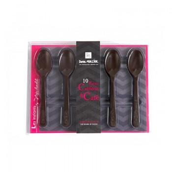 Chocolats fantaisies - 10 Petites Cuillères à Café en Chocolat Noir 83G - 