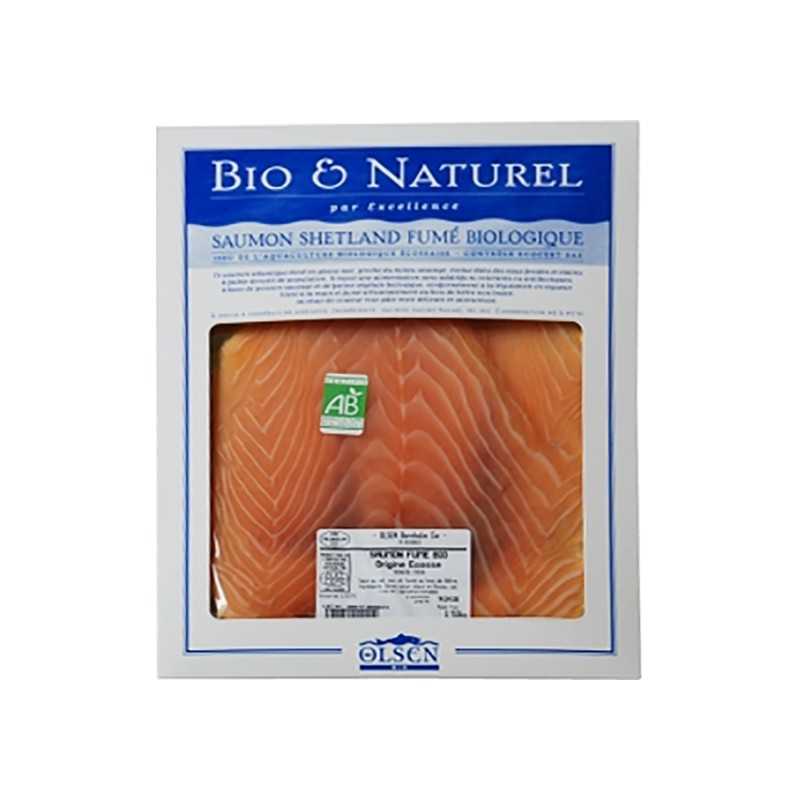 Saumons - Saumon Fumé Ecossais Shetland Bio Tranché Main 150G - 