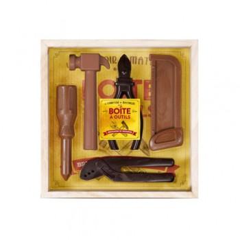 Chocolats fantaisies - Coffret Chocolats Noir et Lait Boîte à Outils 190G - 