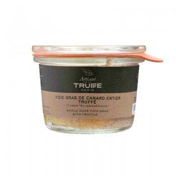 Produits à la truffe - Foie Gras de Canard Entier à la Truffe en Bocal 50G - 