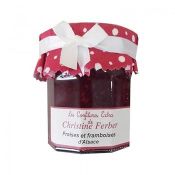 Créations originales - Confiture de Fraises et Framboises d'Alsace 220G - 