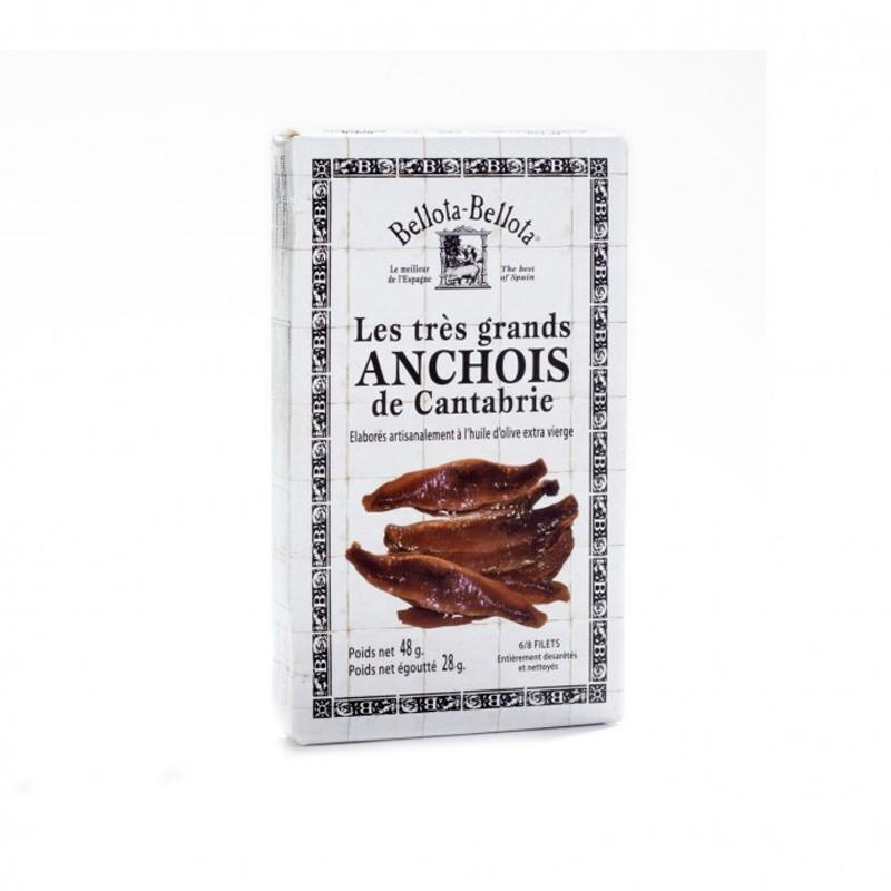 Conserves de poissons - Anchois de Cantabrie à l'huile d'olive 48G - 