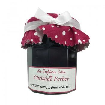 Confitures classiques - Confiture de myrtilles des jardins d'Alsace 220G - 