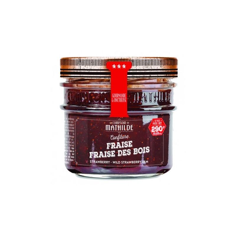 Créations originales - Confiture de Fraise et Fraise des Bois 290G - 