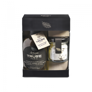 Coffret Huile d'olive à la truffe et mini sel à la truffe