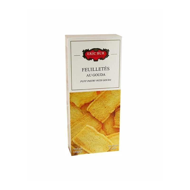 Biscuits apéritifs - Feuilletés au gouda 100G - 
