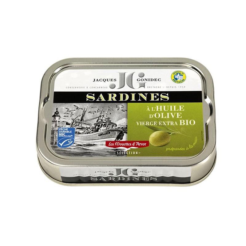 Sardines à l'huile d'olive Bio 100G