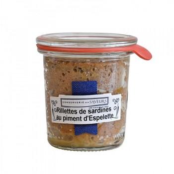 Tartinables - Rillettes de sardines au piment d'Espelette 100G - 
