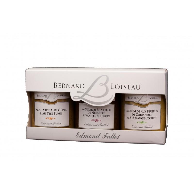 Coffrets cadeaux - Trio de moutarde assortis "Bernard Loiseau" (10 CL) - 