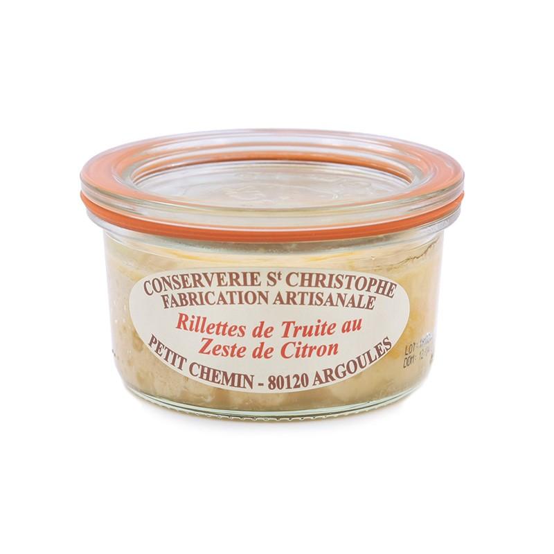Rillettes de truite aux zestes de citron 100G
