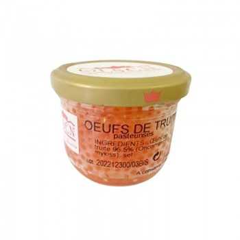 Caviars & oeufs de poissons - Oeufs de truites d'élevage 90G -