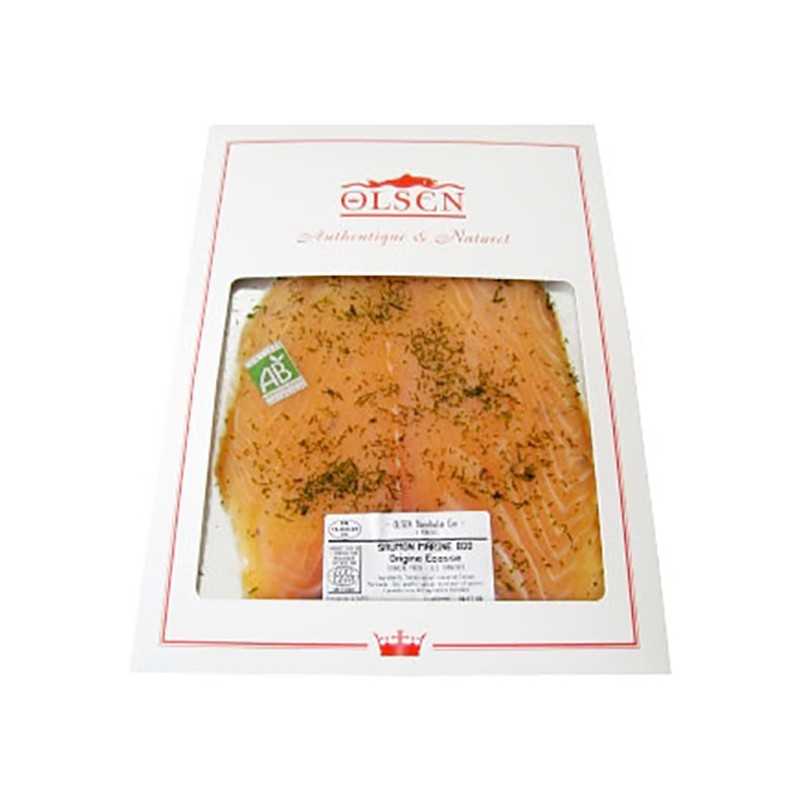 Saumons - Saumon Bio Prestige mariné à l'aneth 2/3 tranches 150G - 
