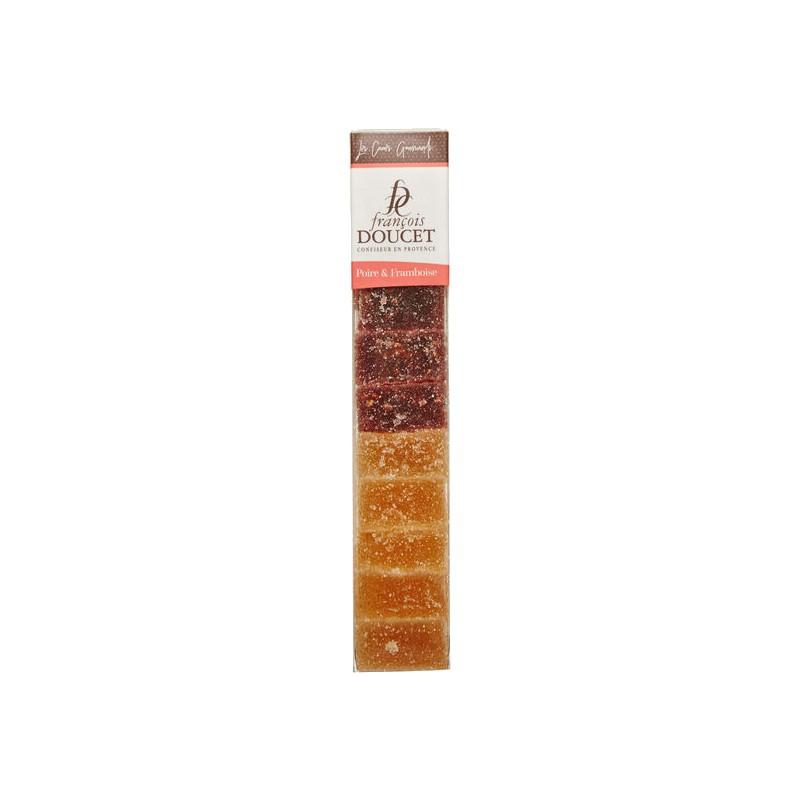 Pâtes de fruits - Réglette De 10 Pâtes De Fruits Poire et Framboise 180G - 