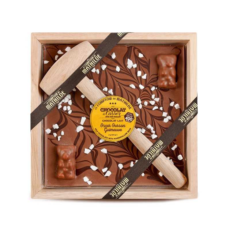 Chocolat à Casser Oscar Ourson Guimauve Comptoir de Mathilde