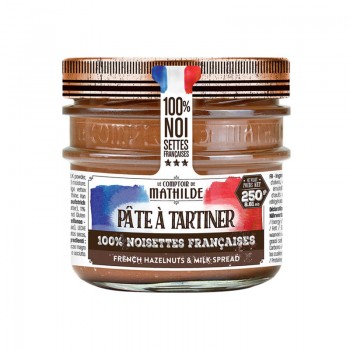 Pâte à Tartiner noisettes françaises 250G Comptoir Mathilde