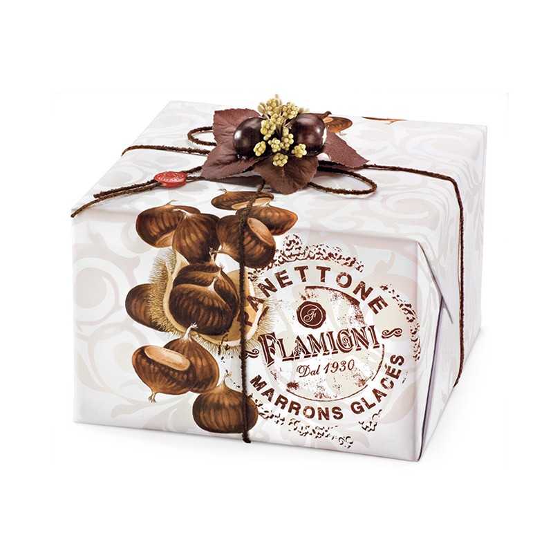 Panettone aux marrons glacés 1KG Flamigni