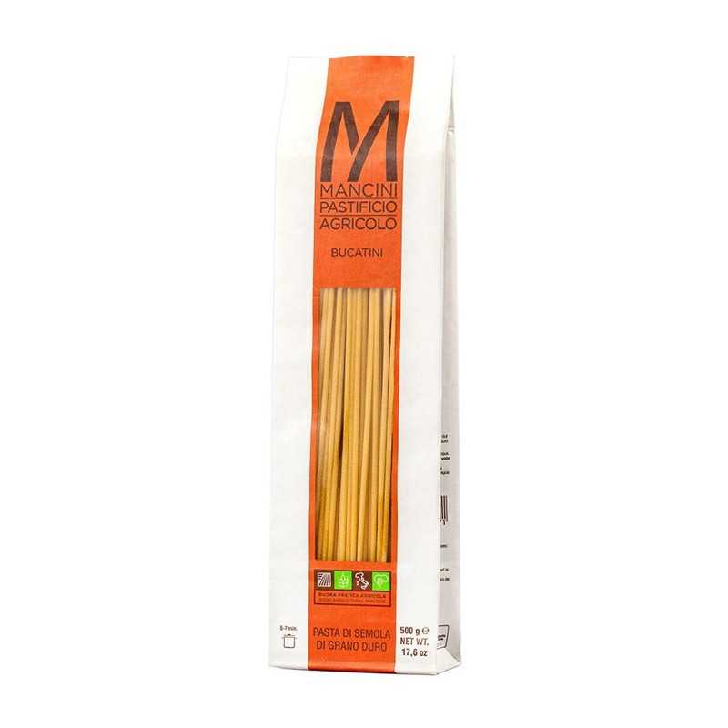 Pâtes Artisanales Bucatini 500G Pasta Mancini
