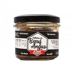 Rillette Angus Piment Espelette 90G Des Hommes Et Des Boeufs