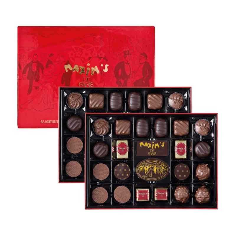 Coffret Luxe 44 Chocolats Avec Fourreau Noël 430G - Maxim's