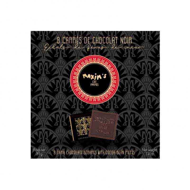 Etui 8 Carrés Chocolat Noir 39G - Maxim's