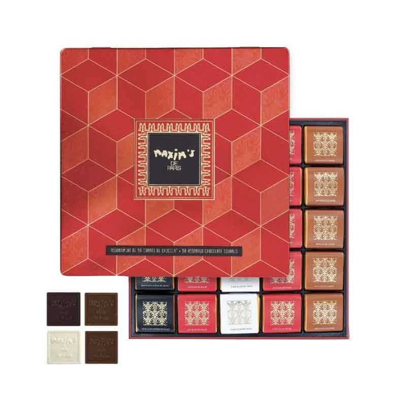 Coffret 50 Carrés De Chocolats Assortis 240G - Maxim's