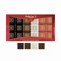 Etui 36 Carrés Chocolat Assortis 175G - Maxim's