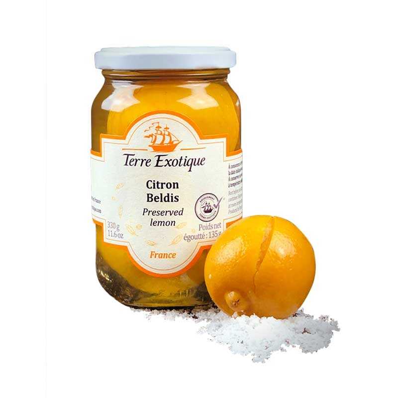 Citrons Beldis Biologiques Confits Au Sel 330G