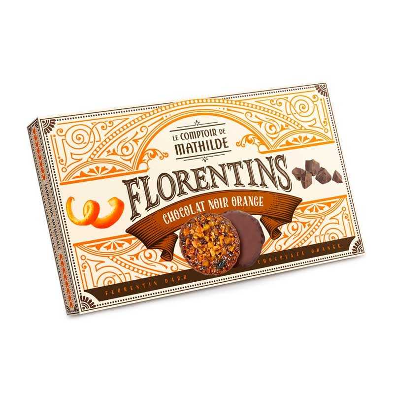 Florentins Chocolat Noir & Orange 100G Comptoir de Mathilde