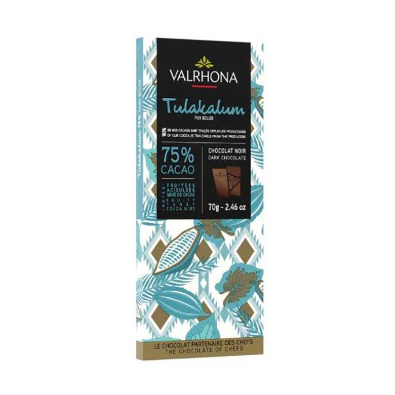 Tablette Chocolat Noir 75% Tulakalum Bio 70G Valrhona