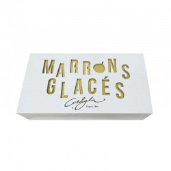 Boite en Bois de 8 Marrons Glacés golden 240G Corsiglia