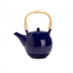 Théière Aoi Dammann Frères en porcelaine bleue 55Cl