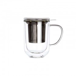 Tisanière Downtown Dammann Frères en verre et filtre inox