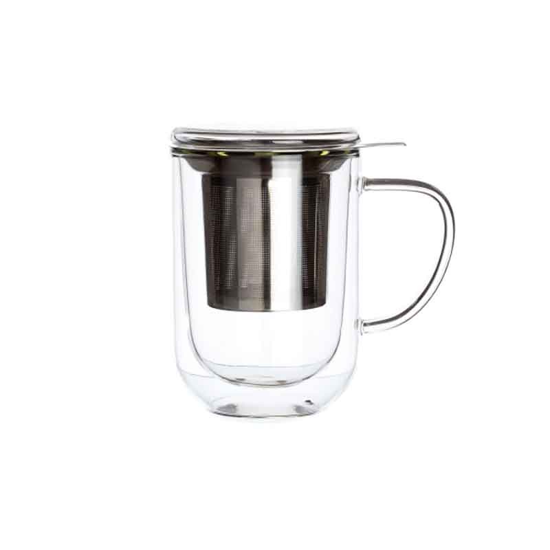 Tisanière Downtown Dammann Frères en verre et filtre inox