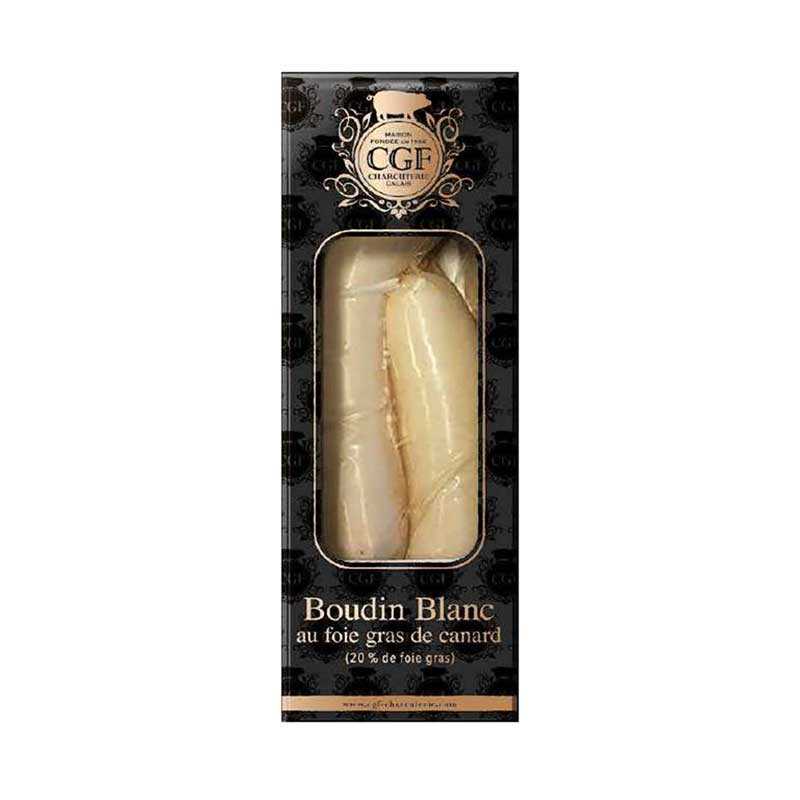 Boudin Blanc au foie gras de Canard CGF Charcuterie 250G