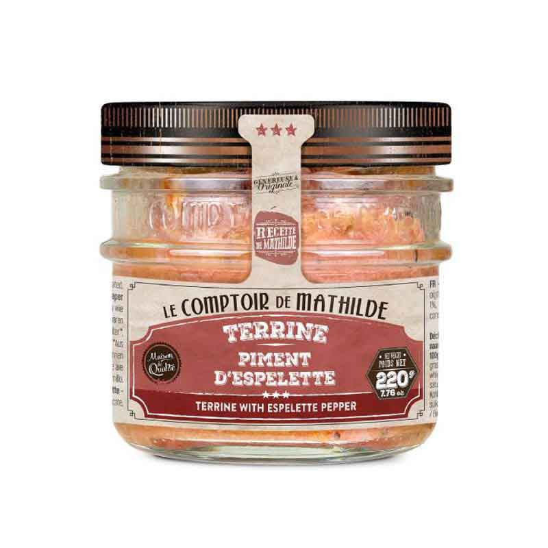 Terrine Au Piment d'Espelette Comptoir De Mathilde 220G