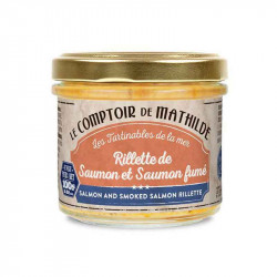 Rillette De Saumon Et Saumon Fumé Comptoir De Mathilde 100G
