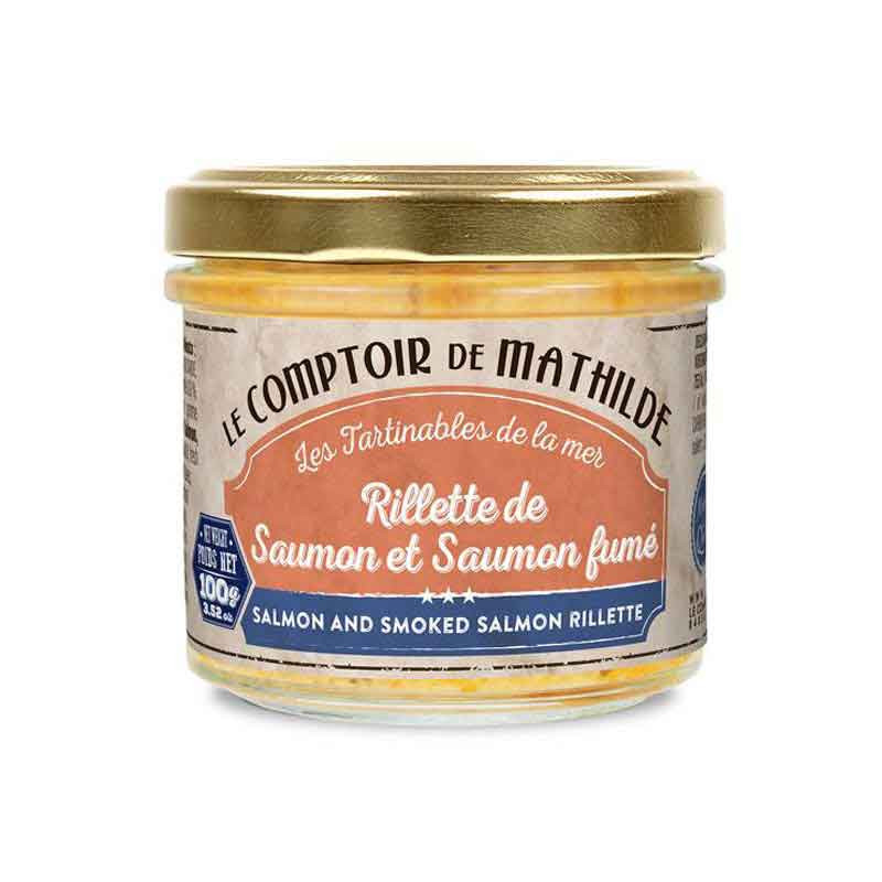 Rillette De Saumon Et Saumon Fumé Comptoir De Mathilde 100G