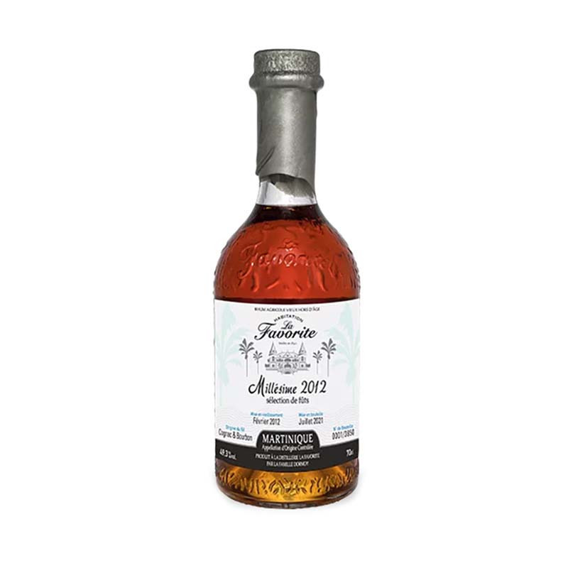 Rhum Vieux 9ans La Favorite Millésime 2012 70CL