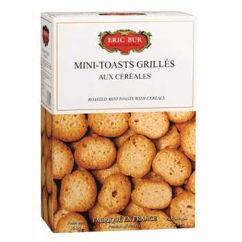 Biscuits apéritifs - Mini toasts grillés aux 6 céréales 150G - 