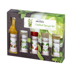 Coffret mini cocktails 5 mignonnettes de sirop Monin 5x5CL
